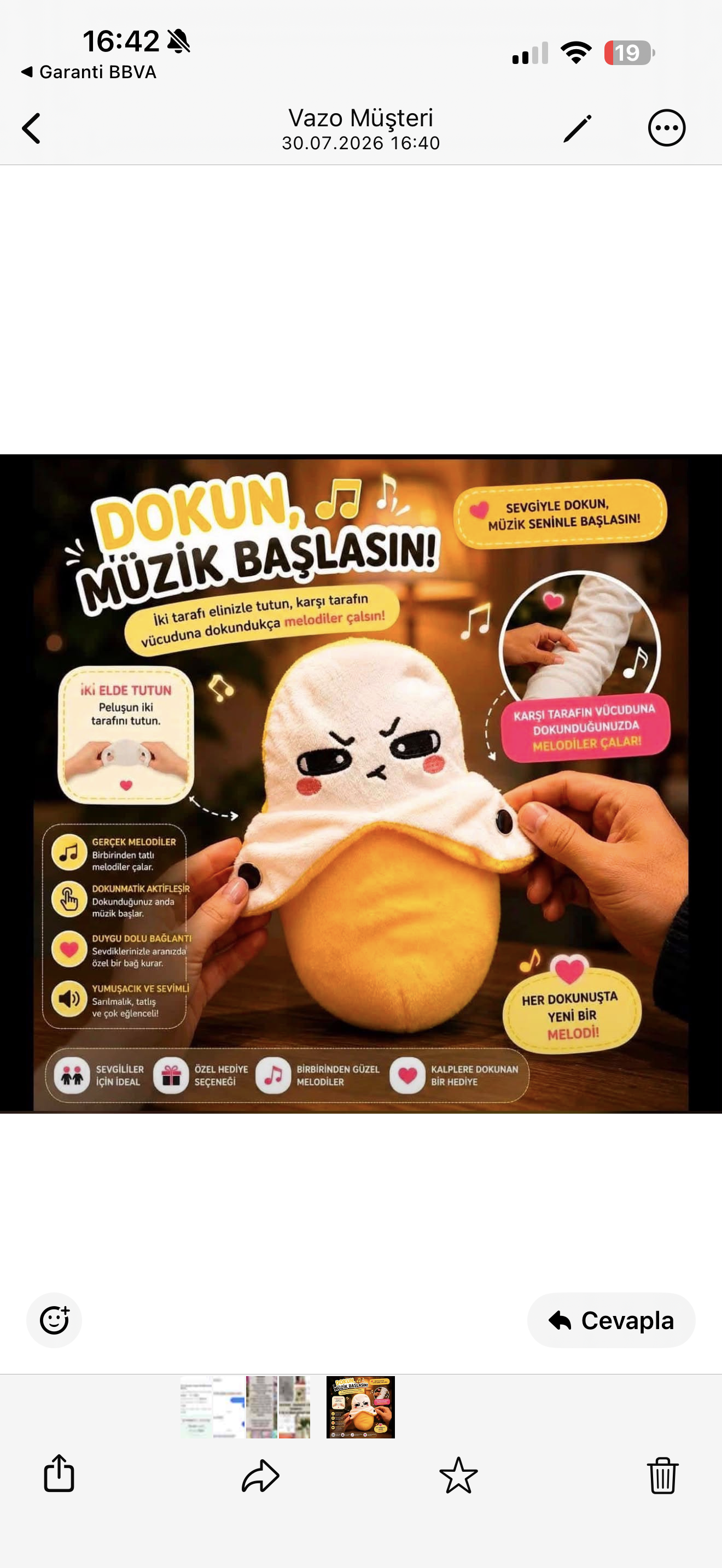 🎵 Dokununca Müzik Çalan İnteraktif Peluş Muz | Sevgili, Çift ve Çocuklar İçin Eğlenceli Hediye