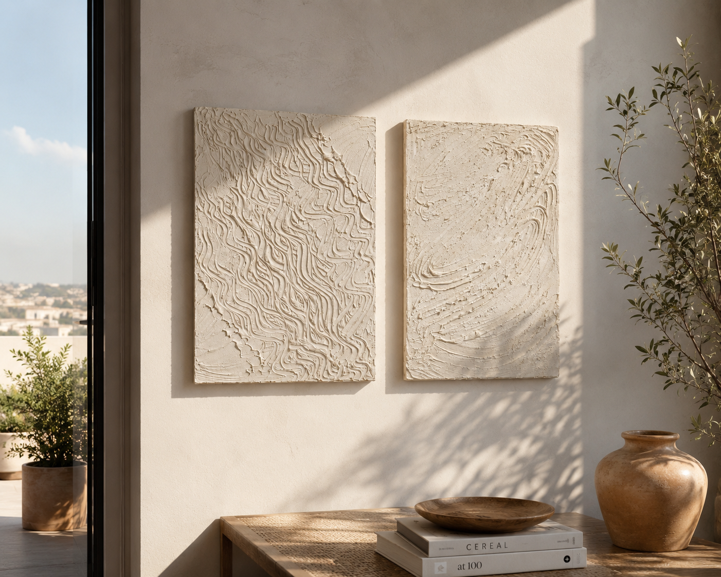 EL YAPIMI DOKULU TABLOMinimalist Texture Art Koleksiyonu 70x100 CM