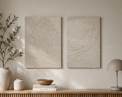 EL YAPIMI DOKULU TABLOMinimalist Texture Art Koleksiyonu 70x100 CM